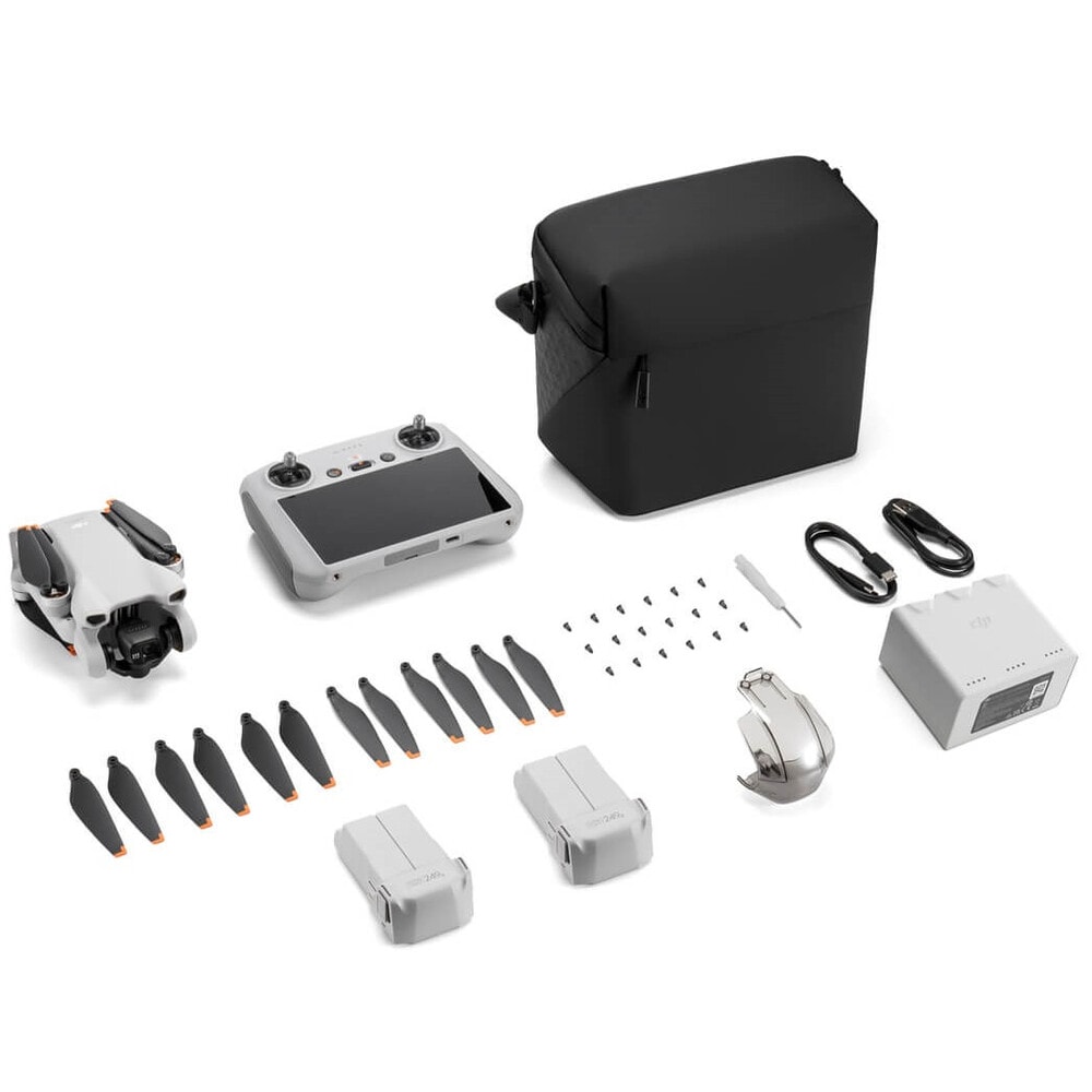 Комплектация DJI Mini 3 — Fly More Combo + пульт DJI RC