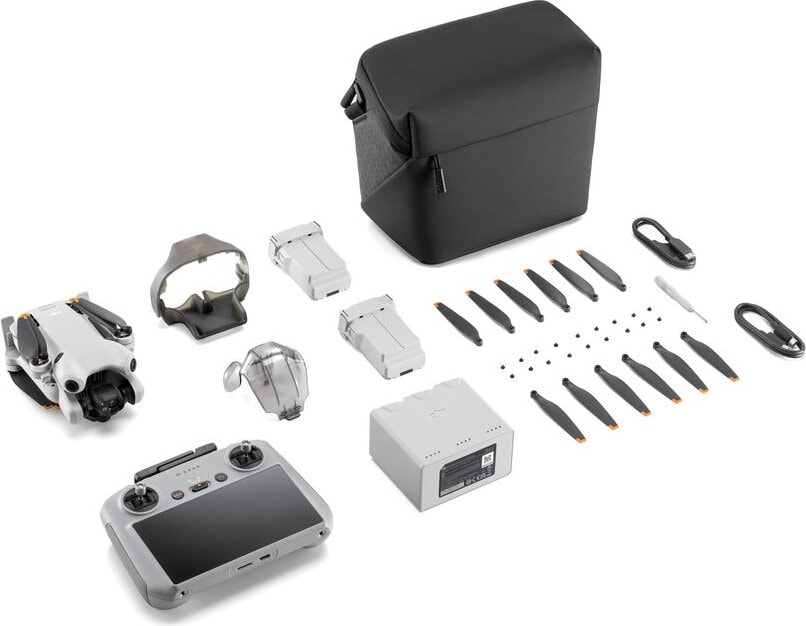 Комплектация DJI Mini 4 Pro — Fly More Combo Plus + пульт RC 2